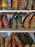 Cowboy Boots at Ranch  Marion  Montana  USA