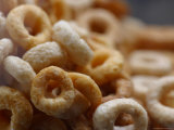 Close-up of Round Frosted Breakfast Cereal