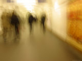 Blurred view of Commuters