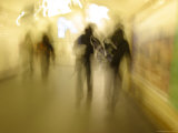 Blurred view of Commuters