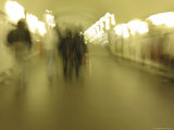 Blurred view of Commuters