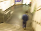 Blurred view of Commuters
