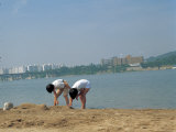 Children Playing on the Beach