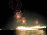 Bright Fireworks Lighting up Night Sky
