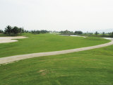 A Landscaped Golf Course with Sand Trap