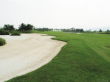 A Landscaped Golf Course with Sand Trap