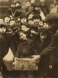 Newsies at the Paper Office  Bank Alley  Syracuse  New York  c1910