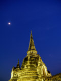 Wat Phra Si Samphet at Night  Ayuthaya  Thailand