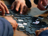Close-Up of Mah-Jong Game  Shanghai  China