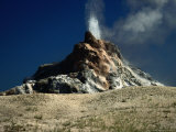 White Dome Geyser (Firehole Lake Drive)  Yellowstone National Park  Wyoming  USA