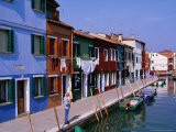 Fondamenta Cavanella Houses  Burano  Veneto  Italy