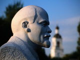 Bust of Lenin at Sculptures Park  Near Gorky Park  Moscow  Russia