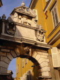 Venetian Arch in Main Square (Trg Marsala Tita)  Rovinj  Croatia