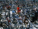 Bicycles Parked Next to Central Railway Station  Malmo  Skane  Sweden