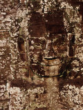 Carving of Face of Avalokiteshvara on the Bayon  Angkor  Siem Reap  Cambodia