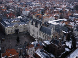 Buildings from Belfry  Bruges  Belgium