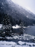 Winter at Lake  Lake Morskie Oko  Poland