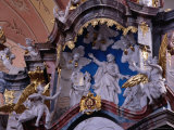 Ornate Detail Inside the Dominican Church of Vilnius  Vilnius  Lithuania