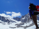 Climbing the Mt Whitney Trail in the California Sierra's  Mt Whitney  California  USA