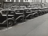 Black Cars and Meters  Omaha  Nebraska  c1938