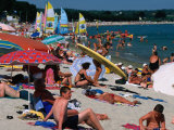 Cape Coz Beach in July  Fouesnant  Brittany  France