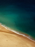 A Lone Sunbather Stretches Out on the Sand  Waimea  Oahu  Hawaii  USA