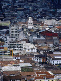 Old Town from the El Panecillo  Quito  Ecuador