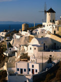 Town with Windmill  Oia  Greece