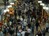 Shoppers at Central Market Hall (Nagycsrnok)  Budapest  Hungary