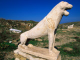 Terrace of the Lions  Side View  Delos  Greece