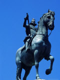 Equestrian Statue (1848)Of King Felipe III in Plaza Mayor  Madrid  Spain