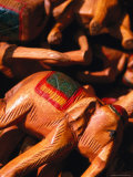 Wooden Elephants for Sale at Chatuchak Weekend Market  Bangkok  Thailand