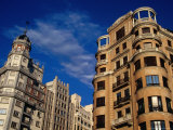 Opulent Historic Buildings on Plaza De Espana  Madrid  Spain