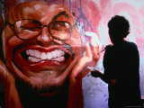 Man Painting Movie Poster Bangkok  Thailand