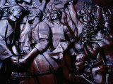 Revolutionary Relief at Bund Customs House  Shanghai  China
