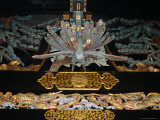 Detail of Carved Figure of Kara-Mon  Kyoto  Japan