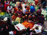 Fruit and Vegetable Stalls at Sunday Market  Chichicastenango  Guatemala