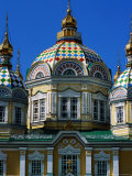 Three Spires of Zenkov Cathedral  Almaty  Kazakhstan