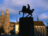 Statue of General Waldmann/Grossmunster  Zurich  Switzerland