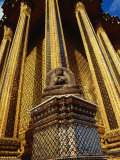 Finer Detail of Wat Phra Kaew (Temple of the Emerald Buddha)  Bangkok  Thailand