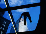 Cleaning Glass Ceiling of 51St St Subway Station on Manhattan's East Side  New York City  USA