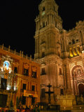 Cathedral with Palacio Episcopal  Malaga  Spain