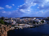 Wharf and Buildings Surrounding Voulismeni Lake  Agios Nikolaos  Greece
