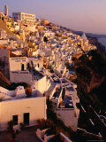 Town Buildings  Fira  Greece