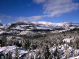 Snow on Mountain Ranges  Sierra Nevada  USA