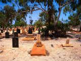 Graves and Tombstones in a Japanese Cemetery  Broome  Western Australia  Australia