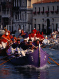 Caorline Regatta During Historiccal Regatta Pageant in Grand Canal  Venice  Veneto  Italy