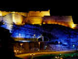 Fort Saint-Nicolas  Lit Up at Night  Marseille  France