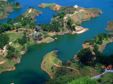Aerial View of Embalse Del Penol  El Penon  Colombia