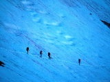 Hikers in the Minarets in the Sierra Nevada  California  USA